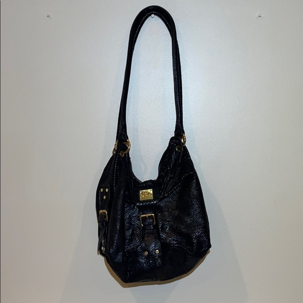 Jenrigo Black Leather Italy Handbag
